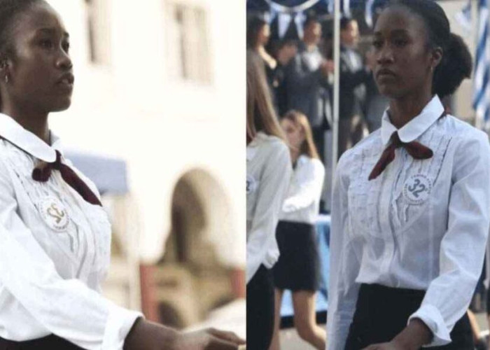 «Είμαι περήφανη για την πατρίδα μου»: Ξεχώρισε στην παρέλαση της Θεσσαλονίκης η μαθήτρια από την Κένυα (VIDEO)