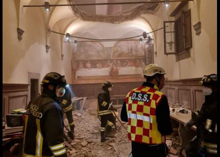 Τρόμος σε γαμήλιο πάρτι στην Ιταλία: Υποχώρησε το πάτωμα, νεόνυμφοι και πάνω από 30 καλεσμένοι έπεσαν στο κενό [βίντεο]