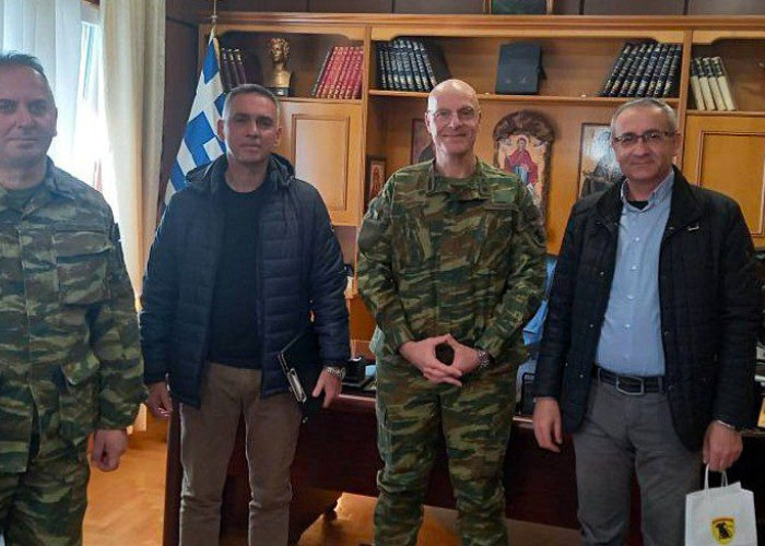 H Ε.Σ.ΠΕ.Ε.Σ στον Ανώτερο Διοικητή Φρουράς Σερρών Ταξίαρχο Γεώργιο Λιάμπα