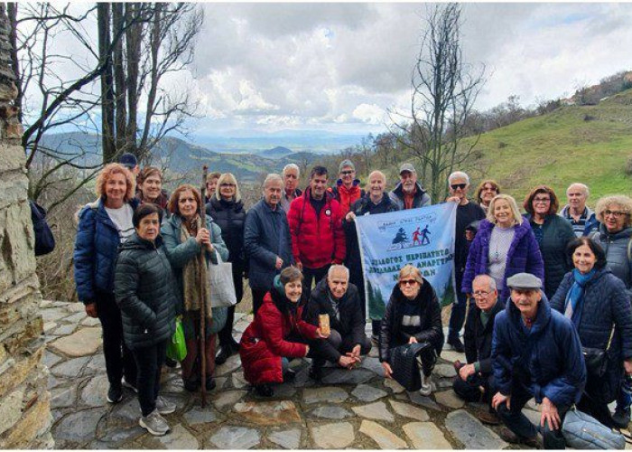 Εκδρομή στην ορεινή κωμόπολη Λιβάδι από τον Σύλλογο Περιπατητών Κοιλάδας Αγ. Αναργύρων Σερρών
