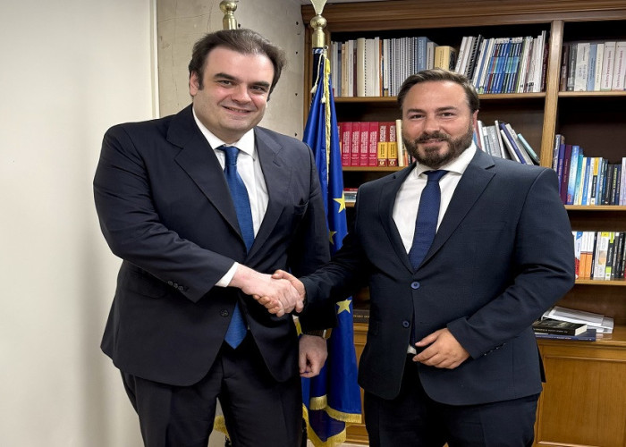 Συνάντηση εργασίας Γκολιδάκη - Πιερρακάκη