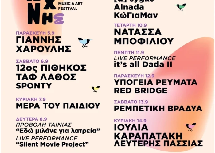 Στην 8η Γιορτή Τέχνης Σερρών Χαρούλης, Μποφίλιου και Υπόγεια Ρεύματα