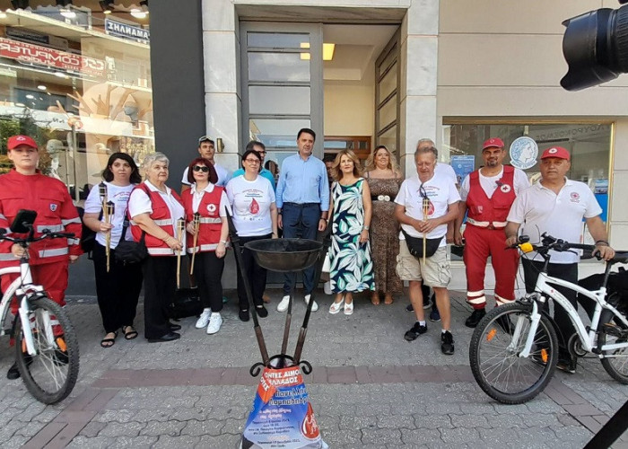 Ο Δήμος Σερρών υποδέχθηκε τη «Φλόγα της Αγάπης» – Μήνυμα για την Εθελοντική Αιμοδοσία