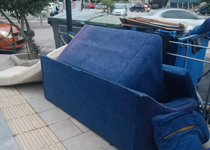 Δήμος Σερρών:Μηδενική ανοχή στη ρίψη ογκωδών σε πεζοδρόμια έξω από κάδους