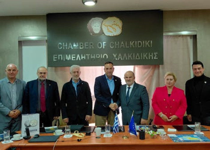 Συνάντηση της Διοίκησης  της ΓΣΕΒΕΕ  στο Επιμελητήριο Χαλκιδικής