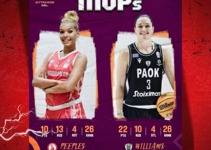 MVP 4ης Αγωνιστικής παίκτρια του Πανσερραϊκού