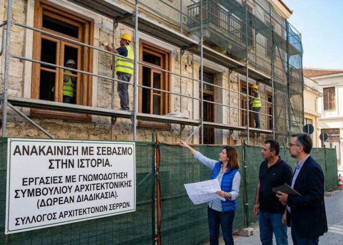 Σύλλογος Αρχιτεκτόνων Σερρών- Ανακαινίσεις στην πόλη μας με σεβασμό στην ιστορία