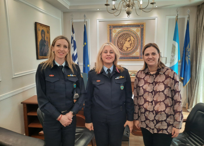 Η Γενική Περιφερειακή Αστυνομική Διευθύντρια Κεντρικής Μακεδονίας: Εθιμοτυπική επίσκεψη στη Δήμαρχο Σερρών