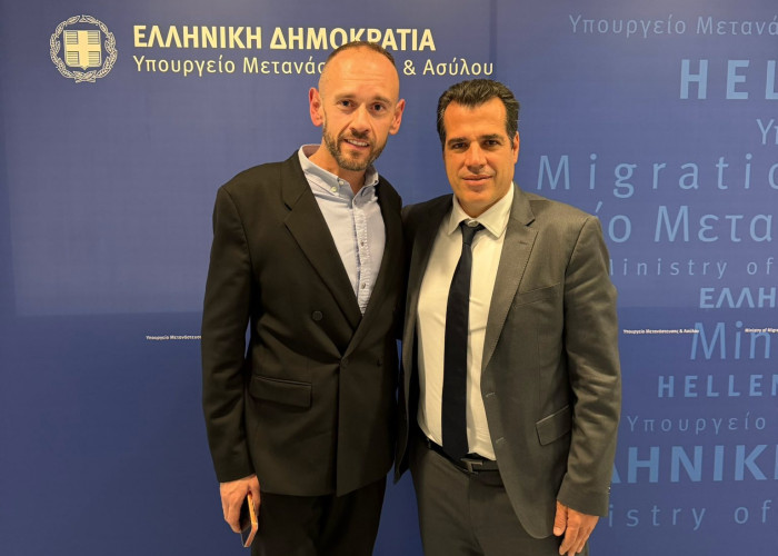 Βασίλης Νικηφόρου: Συνάντηση του Διοικητή της Δομής με τον Υπουργό Θάνο Πλεύρη