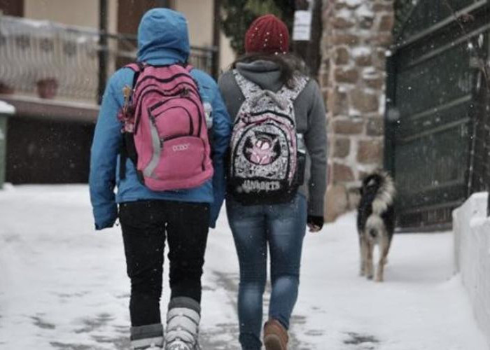 Τα σχολεία παρέμειναν κλειστά λόγω των πολύ χαμηλών  θερμοκρασιών