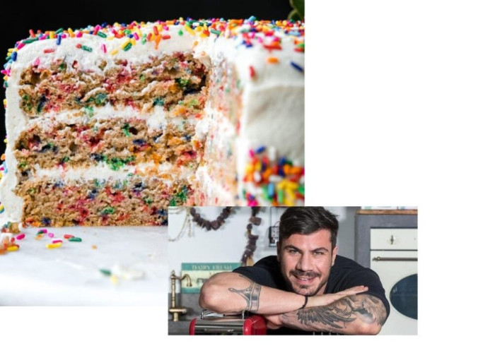 Γλυκό «κονφετί» από τον Άκη Πετρετζίκη
