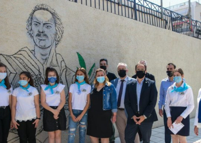 Οι ήρωες της Ελληνικής Επανάστασης στον τοίχο του 1ου Γυμνασίου Σερρών: Άρχισαν οι εκδηλώσεις του Δήμου Σερρών για τα Ελευθέρια 2021