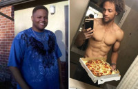 ΠΡΑΓΜΑΤΙΚΗ ΙΣΤΟΡΙΑ:EXΑΣΕ 76 ΚΙΛΑ ΤΡΩΓΟΝΤΑΣ ΠΙΤΣΑ ΚΑΙ ΓΑΡΙΔΑΚΙΑ!