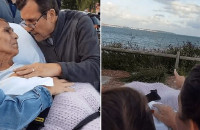 Ηλικιωμένη ετοιμοθάνατη με καρκίνο ζήτησε να δει για τελευταία φορά το ηλιοβασίλεμα αγκαλιά με το σύζυγό της