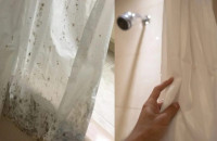 Μούχλα στην κουρτίνα του μπάνιου: Φτιάξτε αuτό το μείγμα με 2 υλικά από την κουζίνα σας και εξαφανίστε την