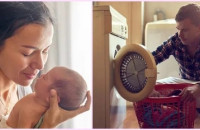 «Από τότε που γέννησα, ο άντρας μου ανέλαβε όλες τις δουλειές του σπιτιού. Δεν του ζήτησα ποτέ βοήθεια. Ήταν καθαρά δική του απόφαση.»