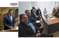 Ο Τάσος Χατζηβασιλείου κοντά στους υπαλλήλους των φυλακών Νιγρίτας