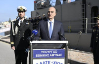 Παρουσία του ΥΠΕΘΑ Νίκου Δένδια τα Θεοφάνεια στην Χίο