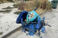 Μπλε κάδοι καίγονται καθημερινά στην πόλη των Σερρών