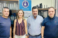 Επίσκεψη Παπαστεργίου στα γραφεία του Σωματείου Αστυνομικών Υπαλλήλων Σερρών