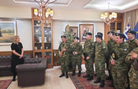 Χριστουγεννιάτικες μελωδίες και ευχές στη Δήμαρχο Σερρών Βαρβάρα Μητλιάγκα