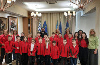 Μαθήτριες και μαθητές από το Halchiu Ρουμανίας στο Δήμο Σερρών