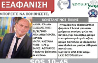 Άκαρπες οι έρευνες 4η ημέρα στο Μπέλλες για τον εντοπισμό του 45χρονου Διοικητή ΠΚ Άνω Ποροϊων