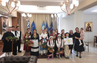 Τα κάλαντα του Λαζάρου έψαλλαν στη Δήμαρχο Σερρών