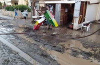 Κλιμάκιο του ΚΚΕ με επικεφαλής τον βουλευτή κ. Δελή Γιάννη που επισκέφθηκε την πληγείσα περιοχή των Σερρών