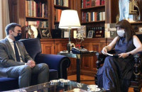 Ο Τάσος Χατζηβασιλείου στην Πρόεδρο της Δημοκρατίας