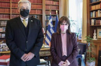 Ο Δήμαρχος Σιντικής Φώτης Δομουχτσίδης  Επισκέφτηκε την ΠτΔ Κατερίνα Σακελλαροπούλου