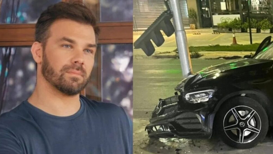 Σοβαρό τροχαίο για τον Γιώργο Σαμπάνη και την σύντροφό του Ιωάννα Σαρρή, σοκαρισμένοι και οι δύο!