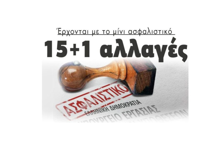 Έρχονται με το μίνι ασφαλιστικό: 15+1 αλλαγές Έρχονται με το μίνι ασφαλιστικό: 15+1 αλλαγές