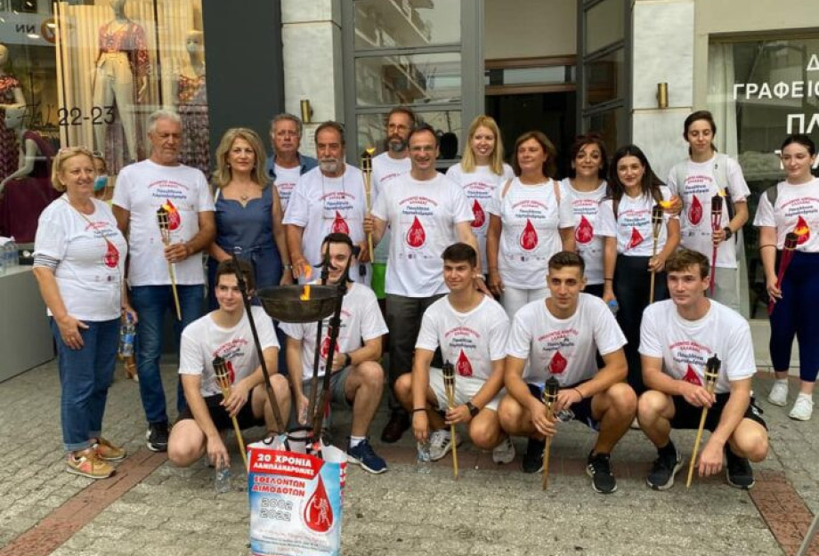 Περιφέρεια και Δήμος υποδέχθηκαν την φλόγα της αγάπης: Προσφορά ζωής η προσφορά αίματος Περιφέρεια και Δήμος υποδέχθηκαν την φλόγα της αγάπης: Προσφορά ζωής η προσφορά αίματος