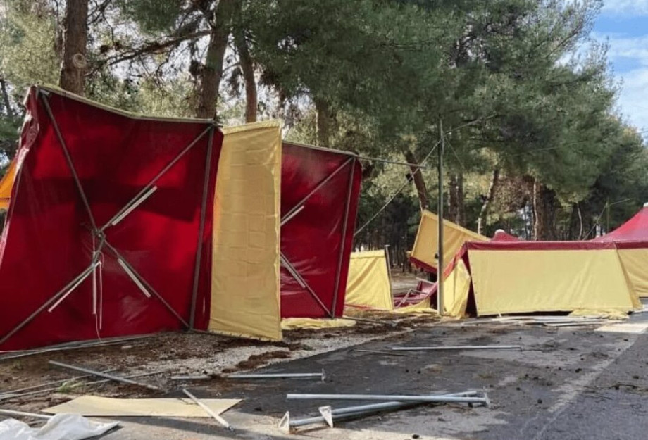 Έμειναν χωρίς ρεύμα πολλές κοινότητες: Στον αέρα οι τέντες στην SEREXPO Έμειναν χωρίς ρεύμα πολλές κοινότητες: Στον αέρα οι τέντες στην SEREXPO