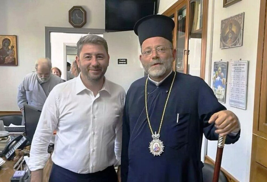 Συνάντηση Νίκου Ανδρουλάκη με τον Μητροπολίτη Σελευκεία Συνάντηση Νίκου Ανδρουλάκη με τον Μητροπολίτη Σελευκεία