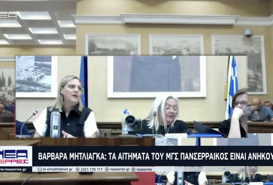 Βαρβάρα Μητλιάγκα: Τα αιτήματα του ΜΓΣ Πανσερραϊκός είναι ανήκουστα! Βαρβάρα Μητλιάγκα: Τα αιτήματα του ΜΓΣ Πανσερραϊκός είναι ανήκουστα!