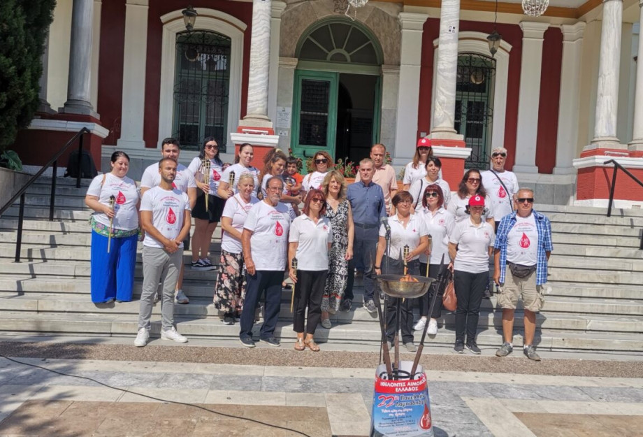 Την φλόγα της αγάπης υποδέχτηκε ο Αντιπεριφερειάρχης Σερρών Παναγιώτης Σπυρόπουλος