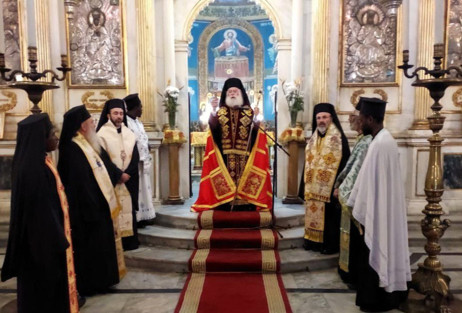Θεία Λειτουργία και Δοξολογία στον Ιερό Καθεδρικό Ναό Ευαγγελισμού της Θεοτόκου στην Αλεξάνδρεια Θεία Λειτουργία και Δοξολογία στον Ιερό Καθεδρικό Ναό Ευαγγελισμού της Θεοτόκου στην Αλεξάνδρεια