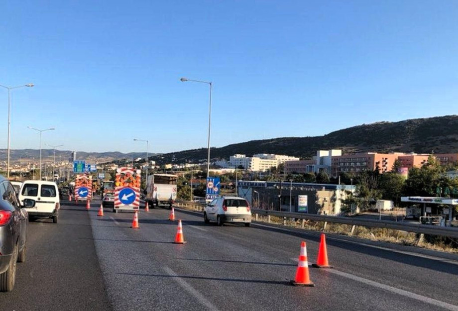 Εργασίες διαγράμμισης στην Περιφερειακή Οδό Θεσσαλονίκης Εργασίες διαγράμμισης στην Περιφερειακή Οδό Θεσσαλονίκης