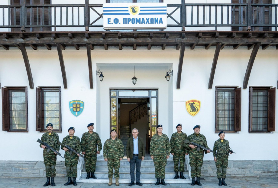 Επίσκεψη ΥΦΕΘΑ Θανάση Δαβάκη σε Στρατιωτικές Μονάδες στην περιοχή των Σερρών και της Δράμας