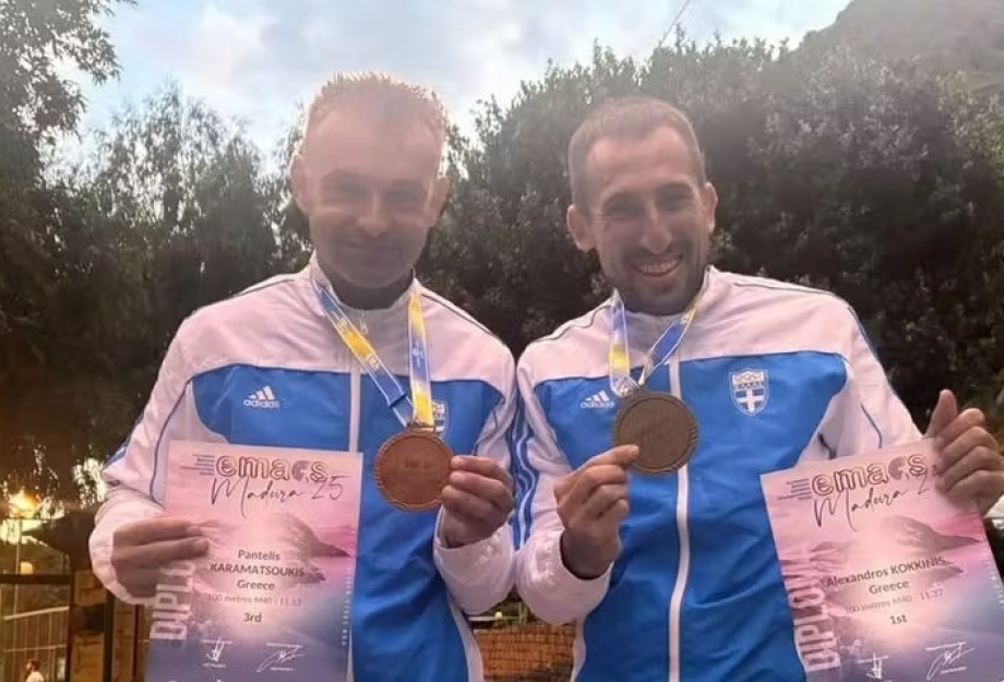 Πρωταθλητής Ευρώπης στα 100μ. Μ40 ο Κοκκίνης – «Χάλκινος» ο Σερραίος Καραματσούκης!