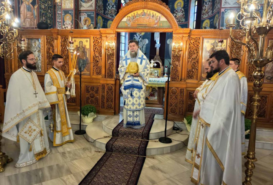 Ο Σερρών Θεολόγος στην ενορία των παιδικών του χρόνων