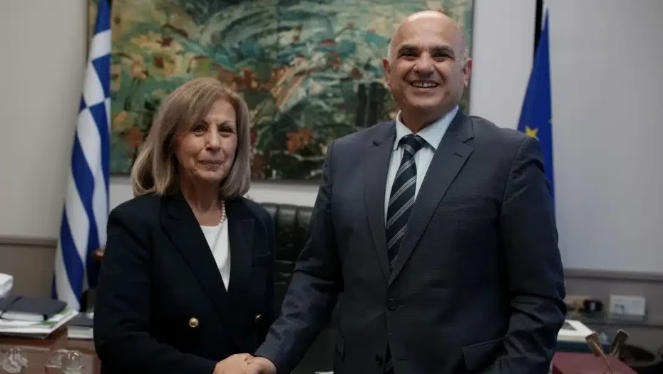 Συνάντηση της Περιφερειάρχη Αθηνάς Αηδονά με τον νέο Πρόεδρο της ΔΕΘ Χρήστο Τσεντεμεΐδη