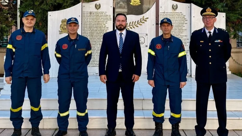 Επίσκεψη Γκολιδάκη στο 3ο Πυροσβεστικό Σώμα Θεσσαλονίκης