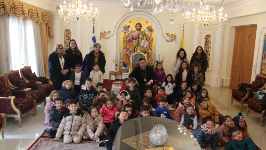 Στον Μητροπολίτη Σερρών: Χριστουγεννιάτικα κάλαντα τραγούδησαν μαθητές και μαθήτριες