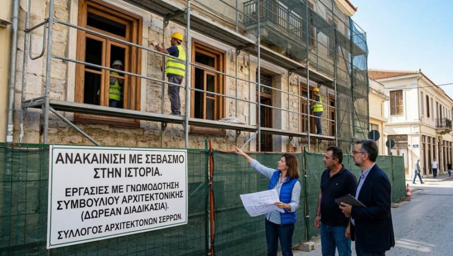 Σύλλογος Αρχιτεκτόνων Σερρών- Ανακαινίσεις στην πόλη μας με σεβασμό στην ιστορία