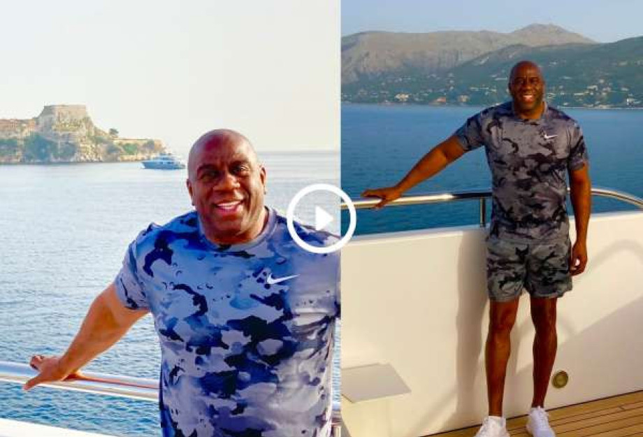 Magic Johnson: Στην Ελλάδα για διακοπές ο θρύλος του ΝΒΑ Magic Johnson: Στην Ελλάδα για διακοπές ο θρύλος του ΝΒΑ