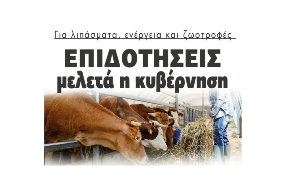 Για λιπάσματα, ενέργεια και ζωοτροφές: Επιδοτήσεις  μελετά η κυβέρνηση