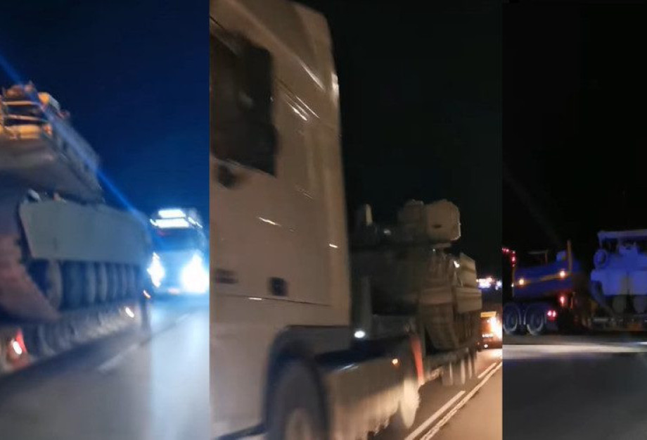 Βουλγαρία: Νταλίκες με αμερικανικά τανκς κατευθύνονται στον Έβρο Βουλγαρία: Νταλίκες με αμερικανικά τανκς κατευθύνονται στον Έβρο